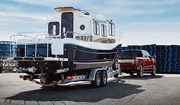 2022 Nissan TITAN Truck towing boat | Dave Syverson Nissan in Albert Lea MN
