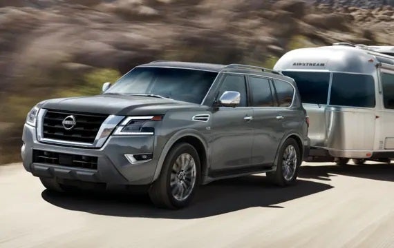 2023 Nissan Armada towing an airstream | Dave Syverson Nissan in Albert Lea MN