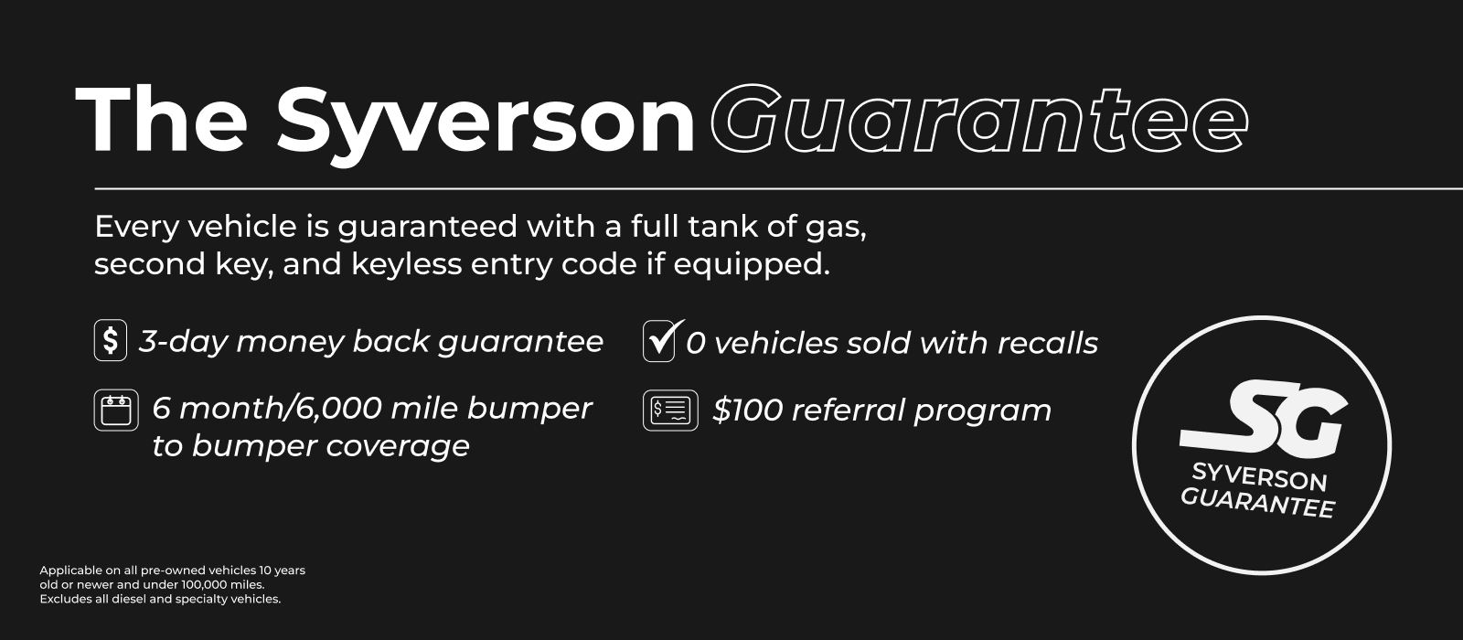 Syverson Guarantee
